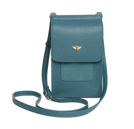 Alice Wheeler - Teal - Mini Bloomsbury Cross Body Bag