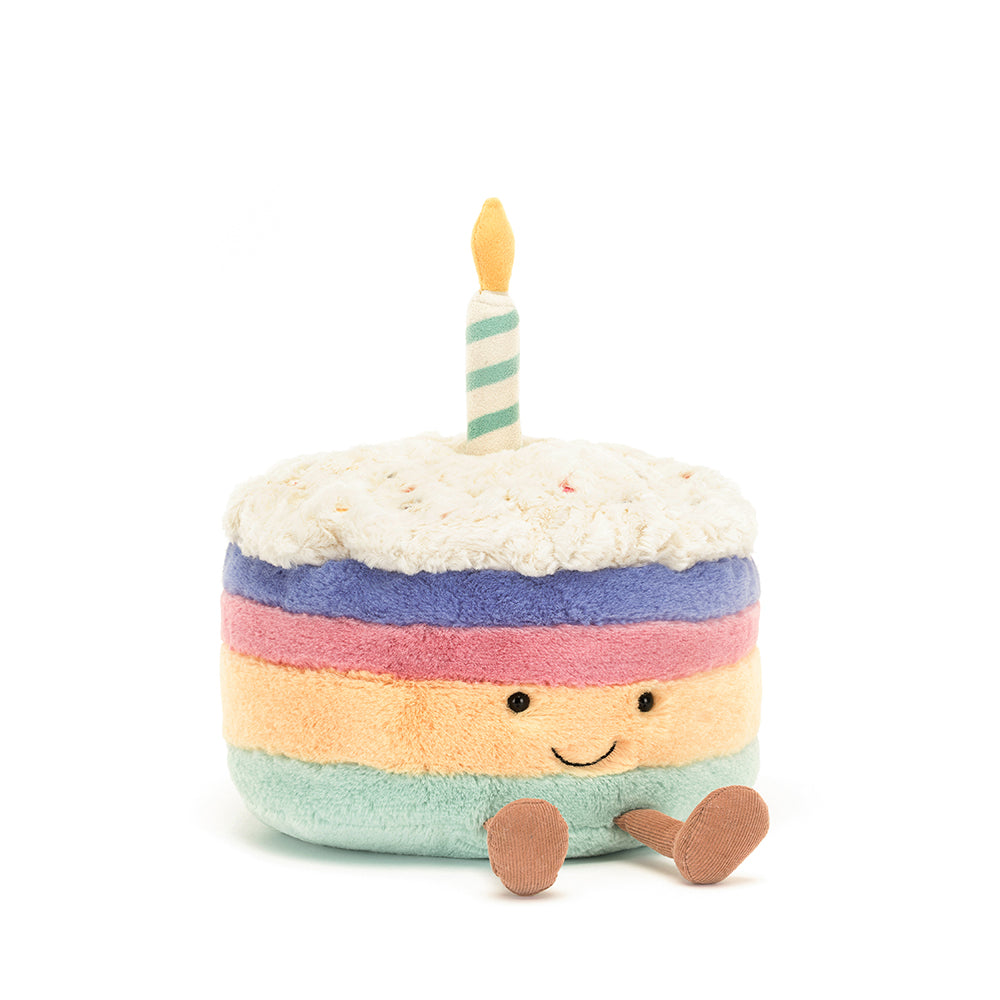 Jellycat - Amuseable Rainbow Birthday Cake - Small