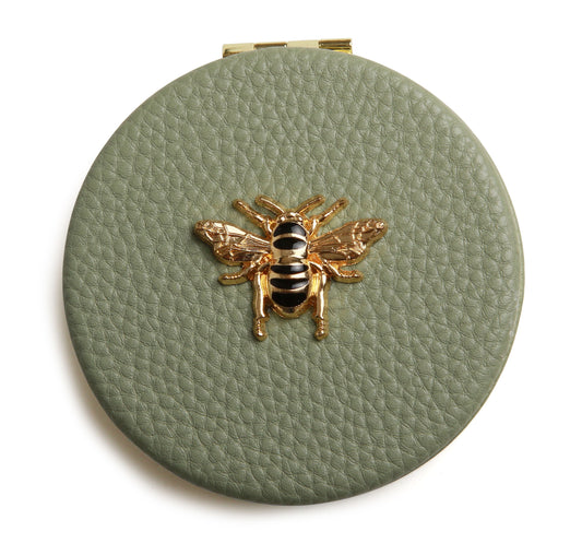 Alice Wheeler - Sage Round Compact Mirror