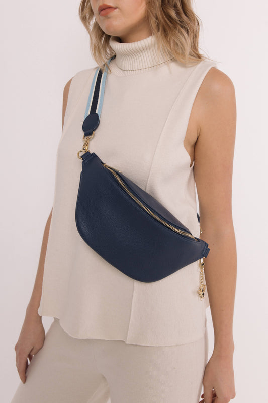 Alice Wheeler - Navy - Banana Bag