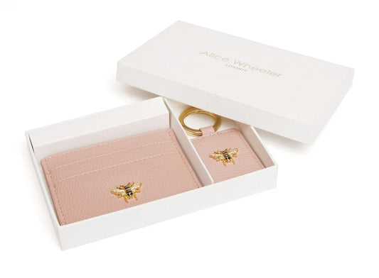 Alice Wheeler - Pink Card Holder & Key Ring Gift Set