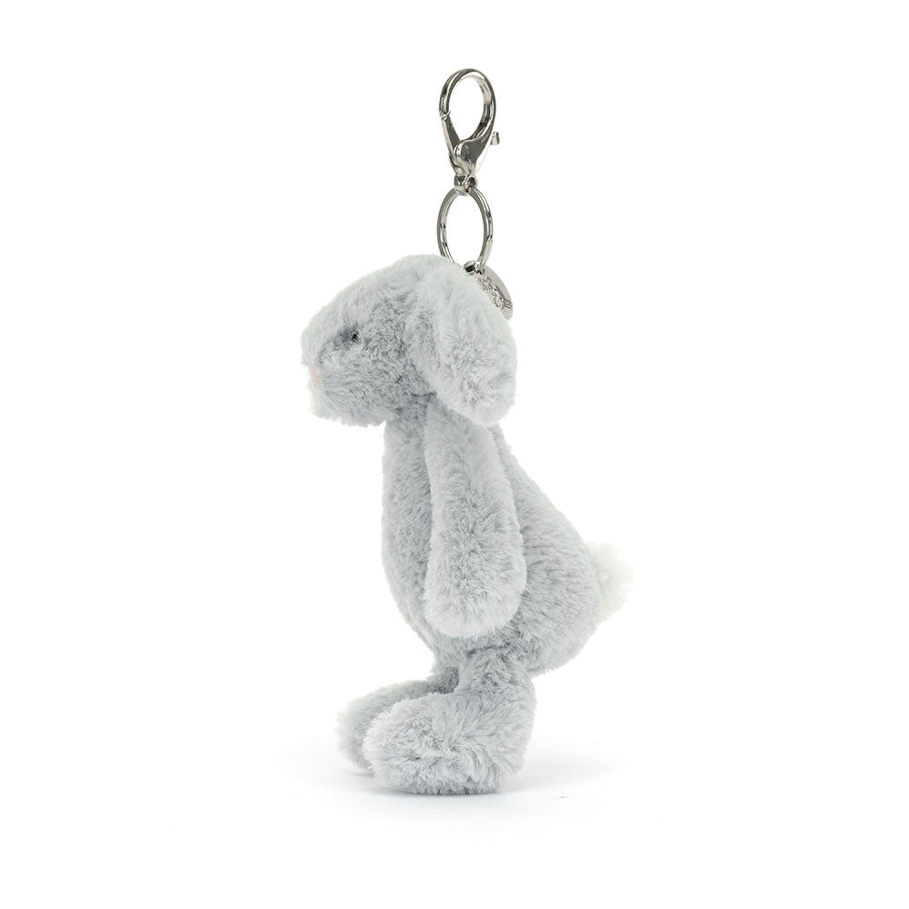 Jellycat - Bashful Silver Bunny Bag Charm