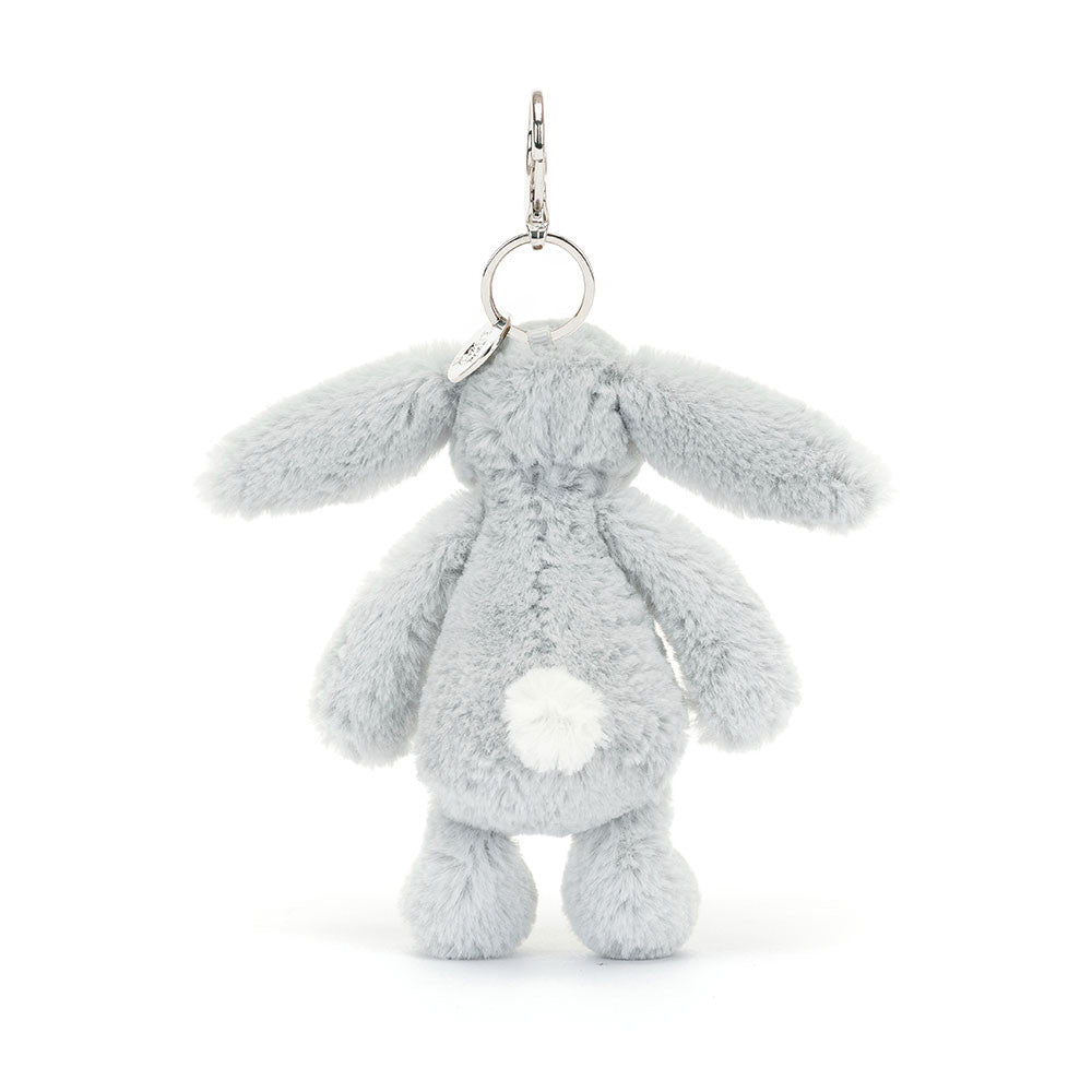 Jellycat - Bashful Silver Bunny Bag Charm