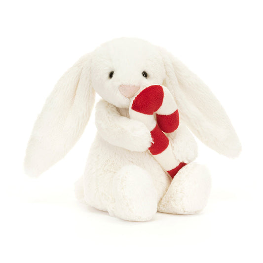 Jellycat - Bashful Bunny With Candy Cane