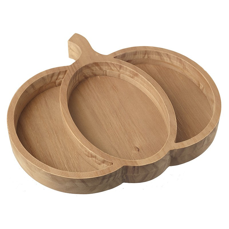 Wooden Pumpkin Tray