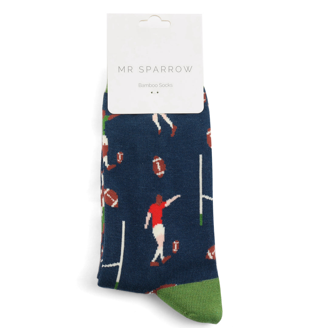 Mr Sparrow - Rugby Scene Socks - Navy