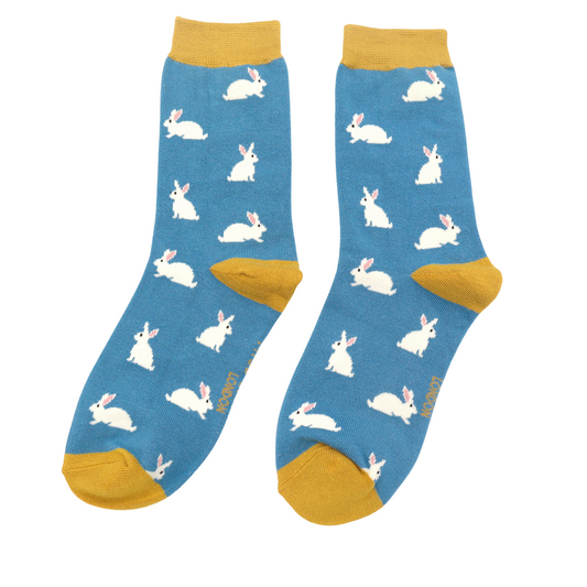 Miss Sparrow - Rabbits Socks - Blue